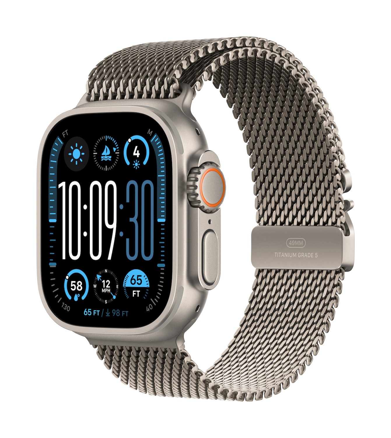 Watch Ultra 2 49mm Natural Titanium - Milanese Loop L