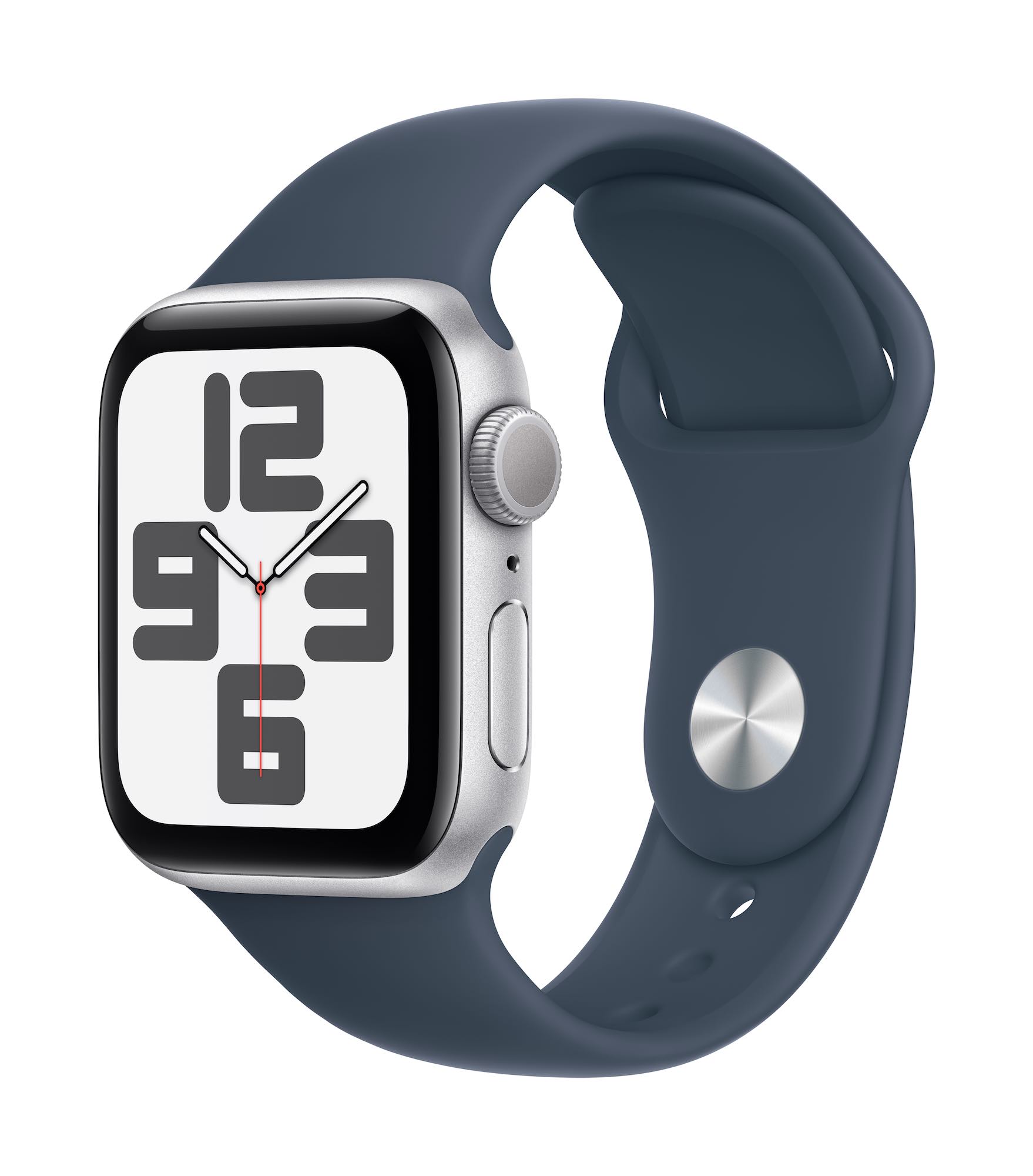 Apple Watch SE GPS 40mm Silver Storm Blue Sport Band M_L