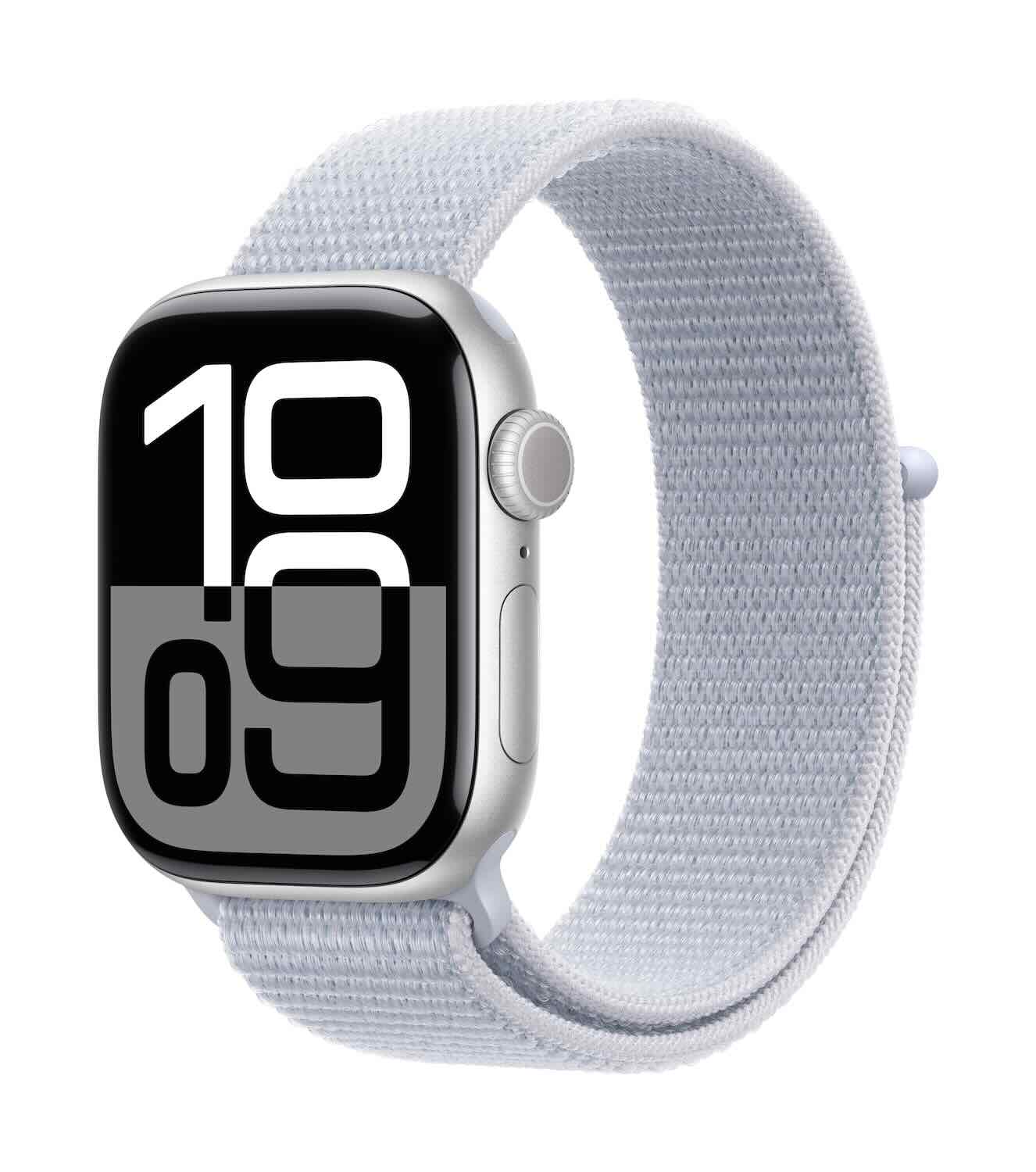 Watch Series 10 42mm Silver - Blue Cloud Sport Loop