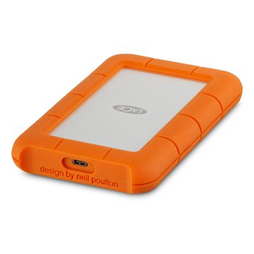 LaCie Rugged 2TB USB-C Mobile Hard Drive